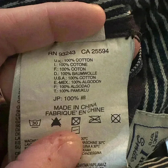 Diesel Industry 100% Cotton Navy Pin Stripe Chi Tight Slim Fit Jeans 31X30 - Picture 6 of 11